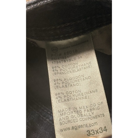 AG Adriano Goldschmied Everett Jeans Mens Sz 33x33 Dark Blue Stretch - SIZE NOTE - Picture 5 of 9